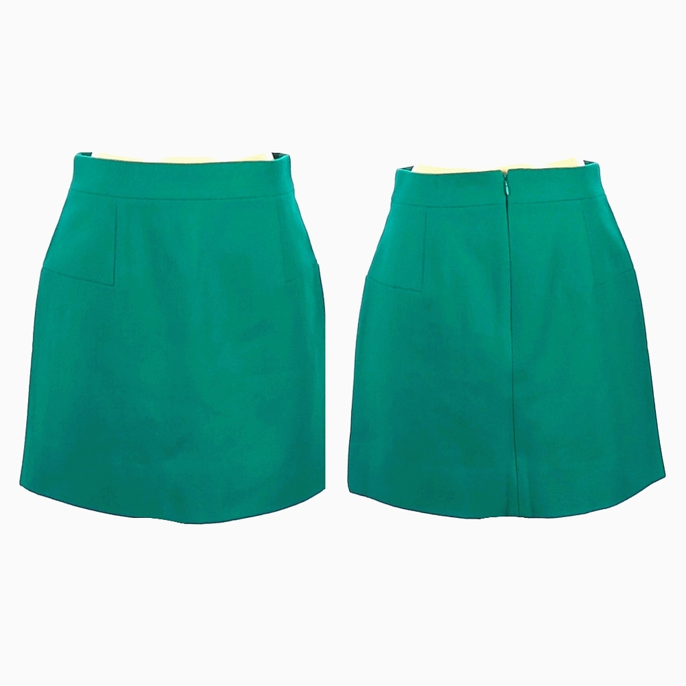 NWT! J CREW Sz 10 Felted Wool Mini Pencil Skirt